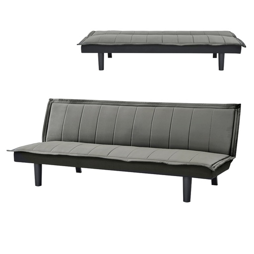 [9765] BANQUETTE 3 POSITIONS BARI VELOUR NOIR