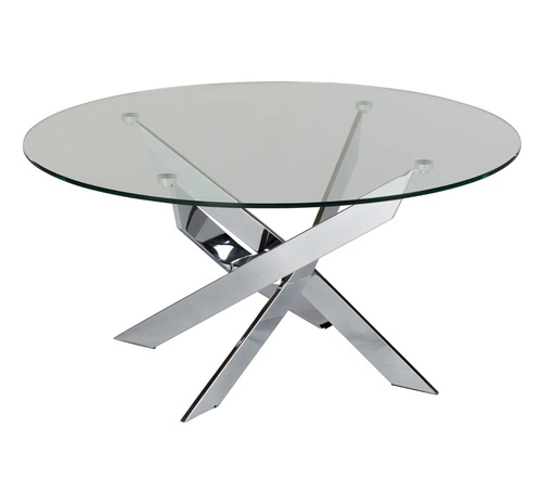 PIVOT TABLE BASSE RONDE TRANSPARENTE
