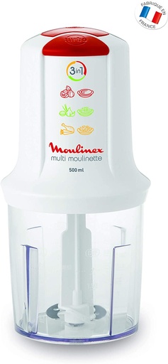 [7088] Moulinex Mini Hachoir Électrique 3 En 1