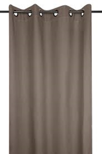 NELSON RIDEAU OEILLE TAUPE 135X180 CM