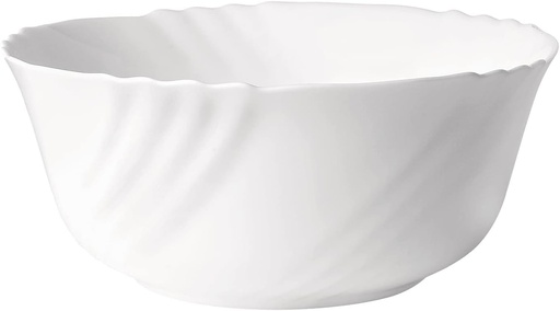Bormioli Rocco 3394 Saladier Ero blanc 23 cm, verre opale,