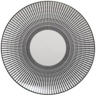 [9382] ASSIETTE DESSERT LUNIS NOIR 19 CM