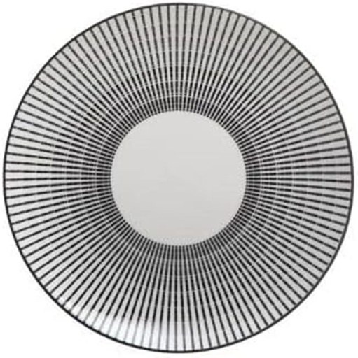 [9380] ASSIETTE CLAIRE LUNIS NOIR 20.5 CM