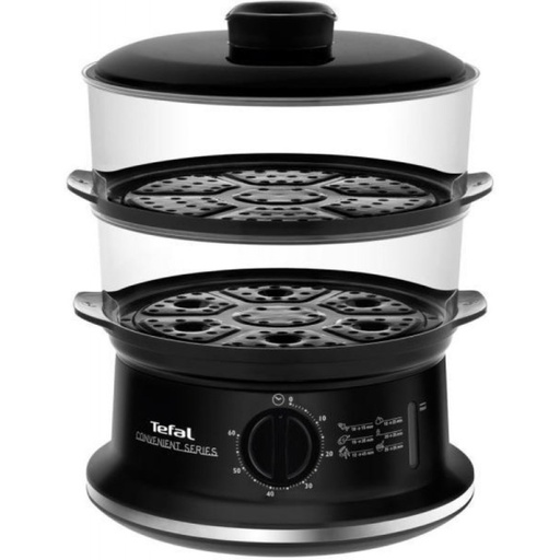 [7956] TEFAL CUISEUR A VAPEUR PLASTIC NOIR X2