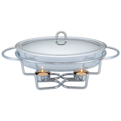 [ORC5915] RECHAUD OVAL EN INOX 3 Litres