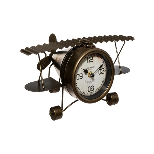 HORLOGE AVION 15X30X8 METAL